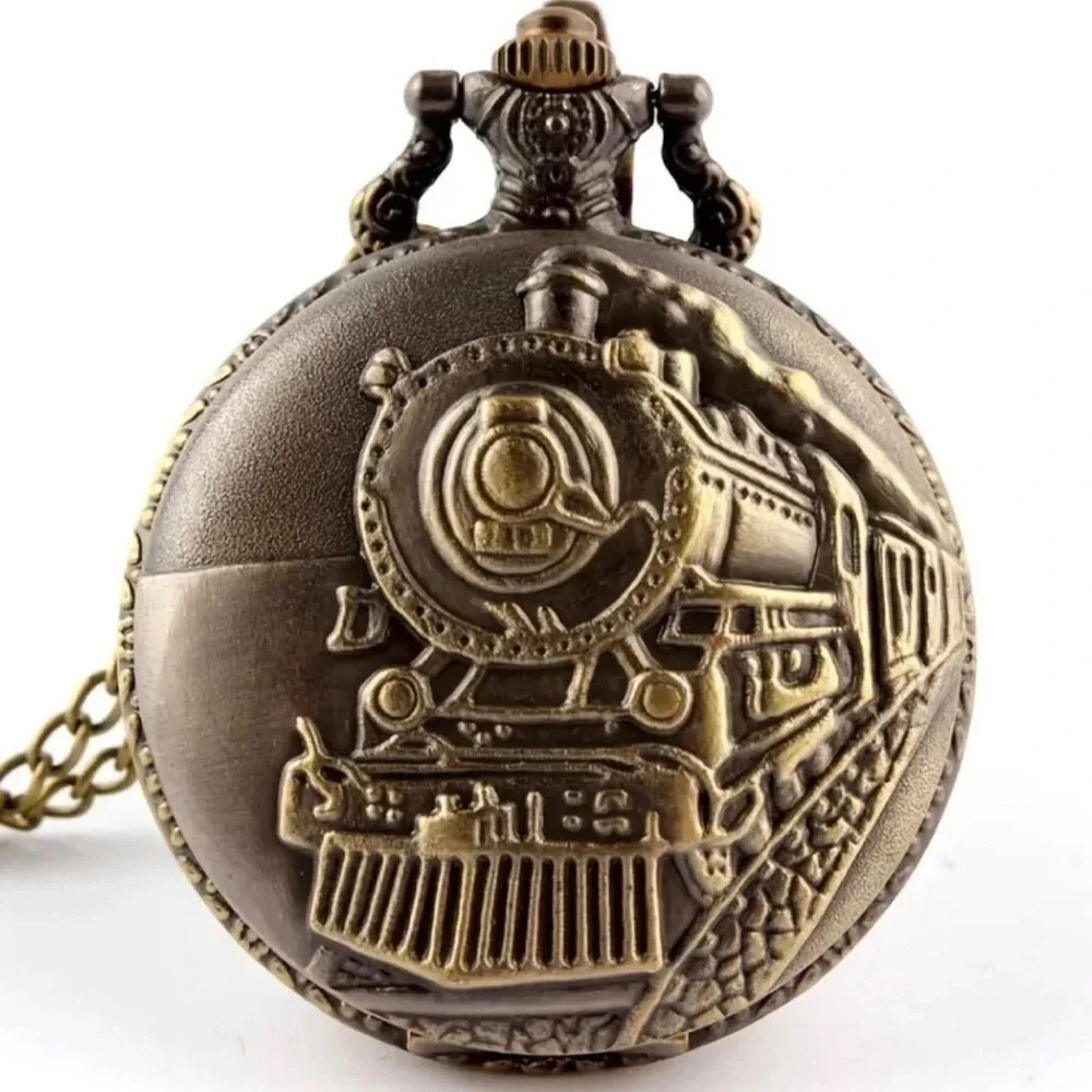 locomotive Train Pocket Watch. New